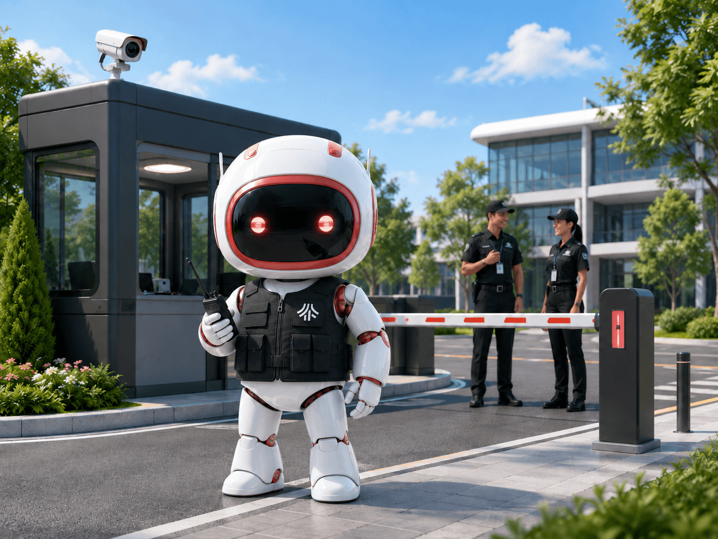 Security team coordinating post coverage with Teambridge